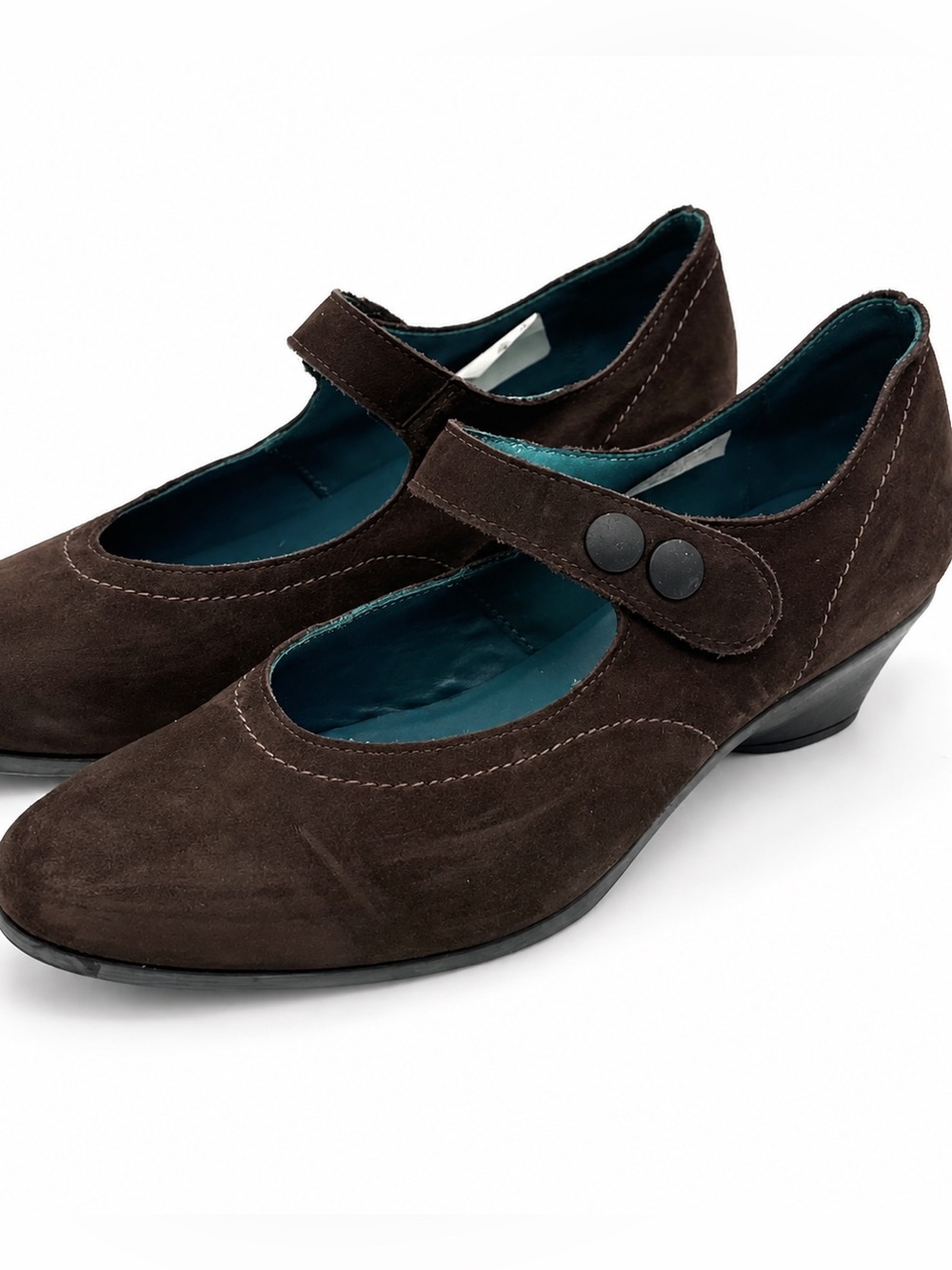 Arche Brown Suede Mary Jane Wedge Shoes EU 40 US 9